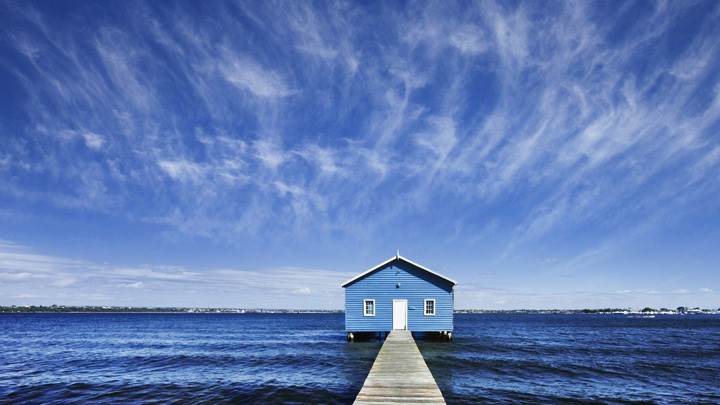 A House In Middle Of A Sea